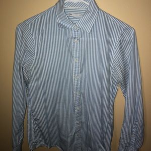 Fitted Gingham Button-Up